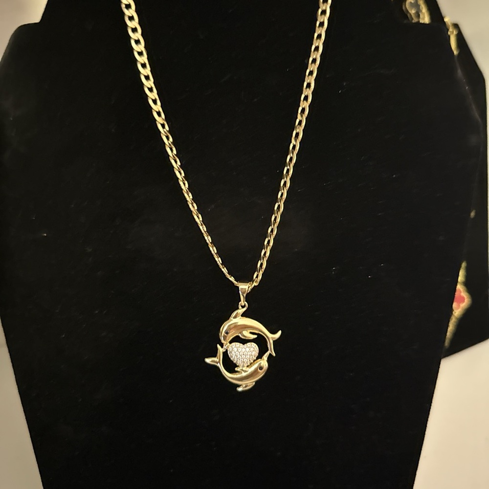 Beautiful necklace stainless steel gold fine jewelry